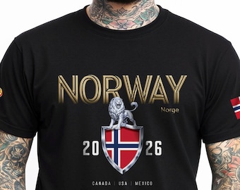 Norway -  2026 T-Shirt – National Mascot Collector Tee