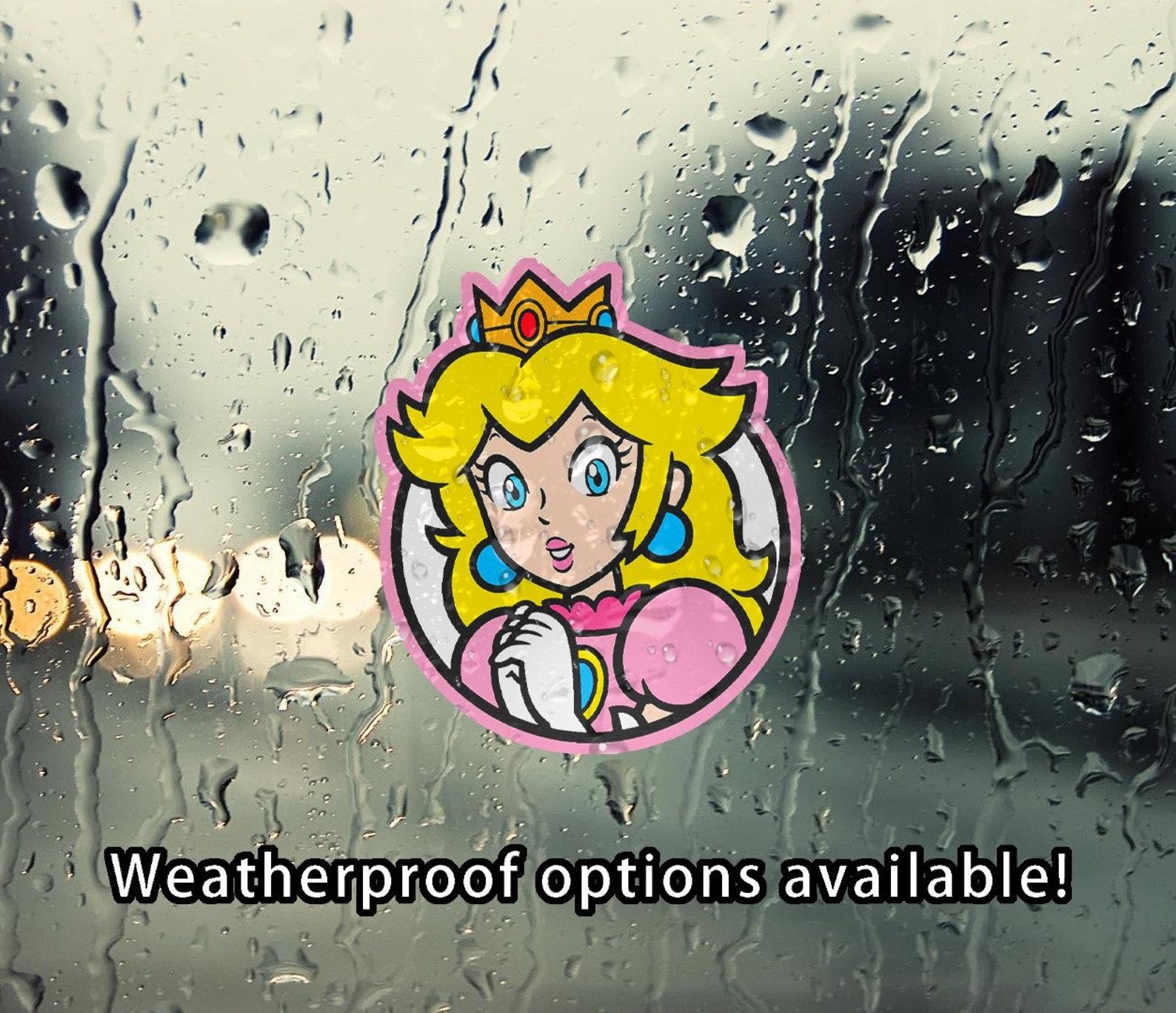 Super Mario Princess Peach Sticker Nintendo 64 Snes Car Etsy 