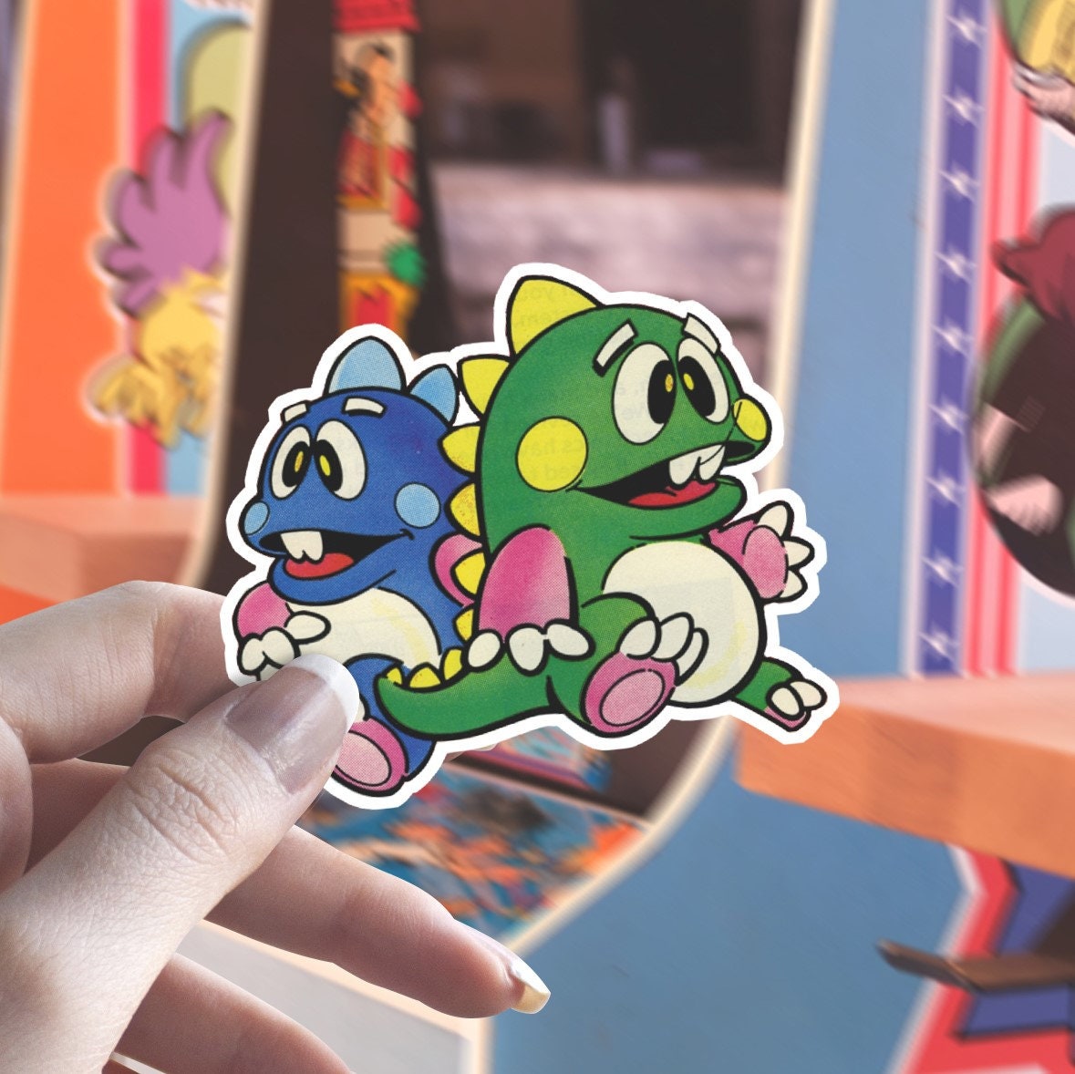 Bubble Bobble Sticker Vintage Arcade Video Game Car Decal Etsy