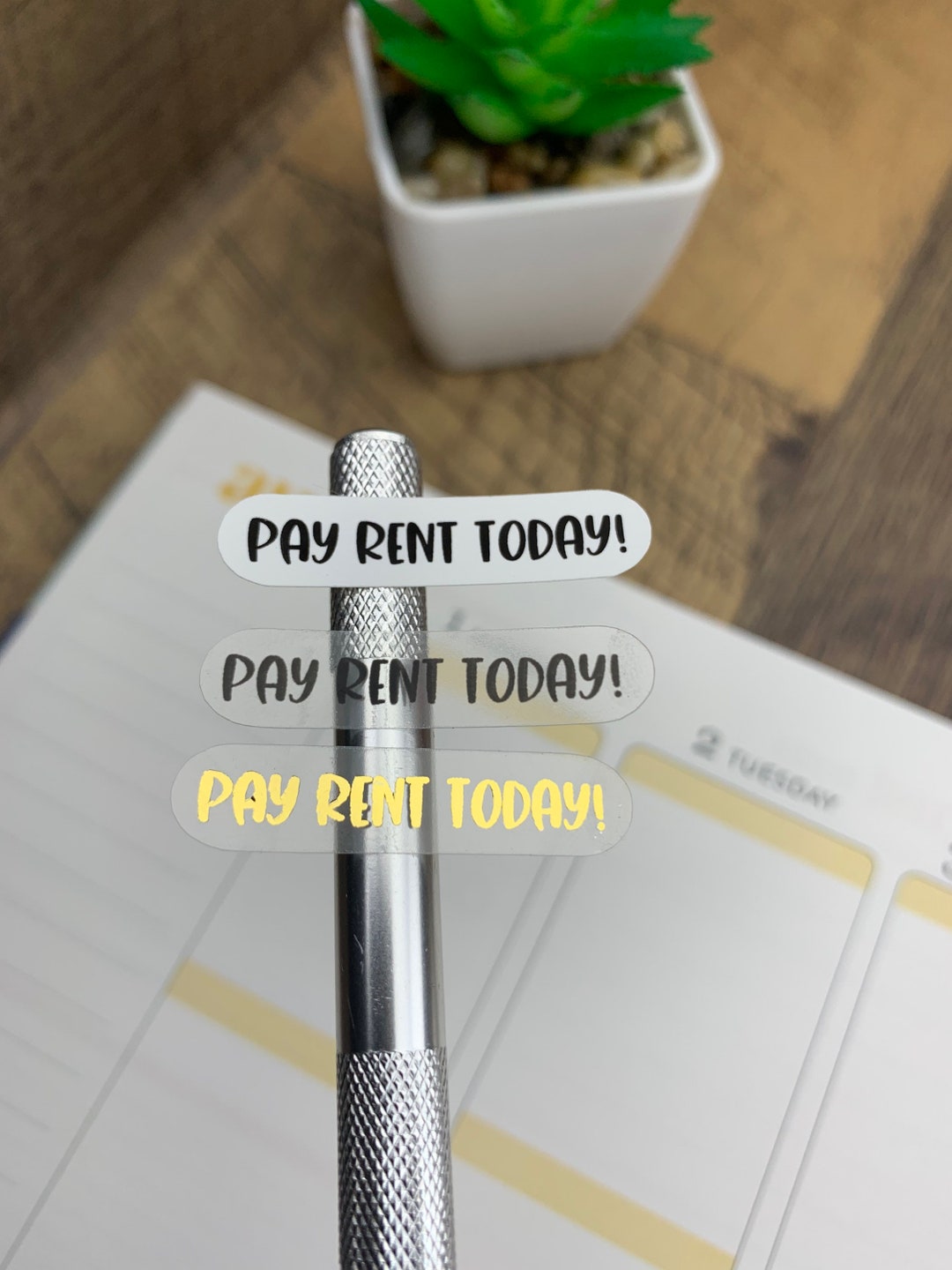 Sticker High Rent Pay Rent Stickers | Pay Rent Planner Stickers | Rent Due Stickers | Pay ...