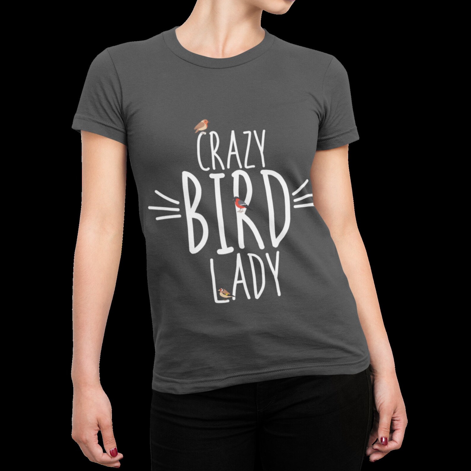Bird Lady Shirt Crazy Bird Lady Statement TShirt Etsy