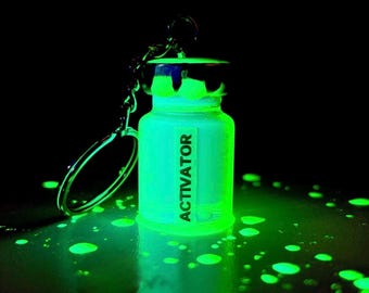 The Substance Activator Keychain | Activator Serum | Remember You Are One | Control Yourself | Monstro Elisasue | Horror Keychain