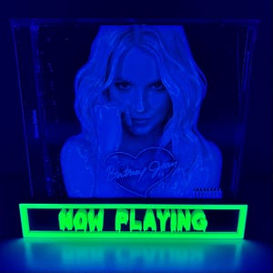 Now Playing CD Stand | CD Display Stand | Black Light CD Display | Music Album Display | Music Decor