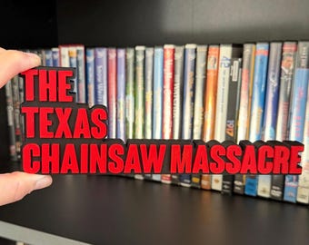 3D Printed Texas Chainsaw Massacre Movie Logo | Horror Room Sign