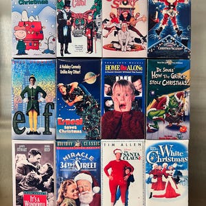 Bestseller Mini Christmas VHS Magnets/ Ornaments | Christmas Movie Magnets/ Ornaments | Christmas Classics | Nostalgic Christmas Decor