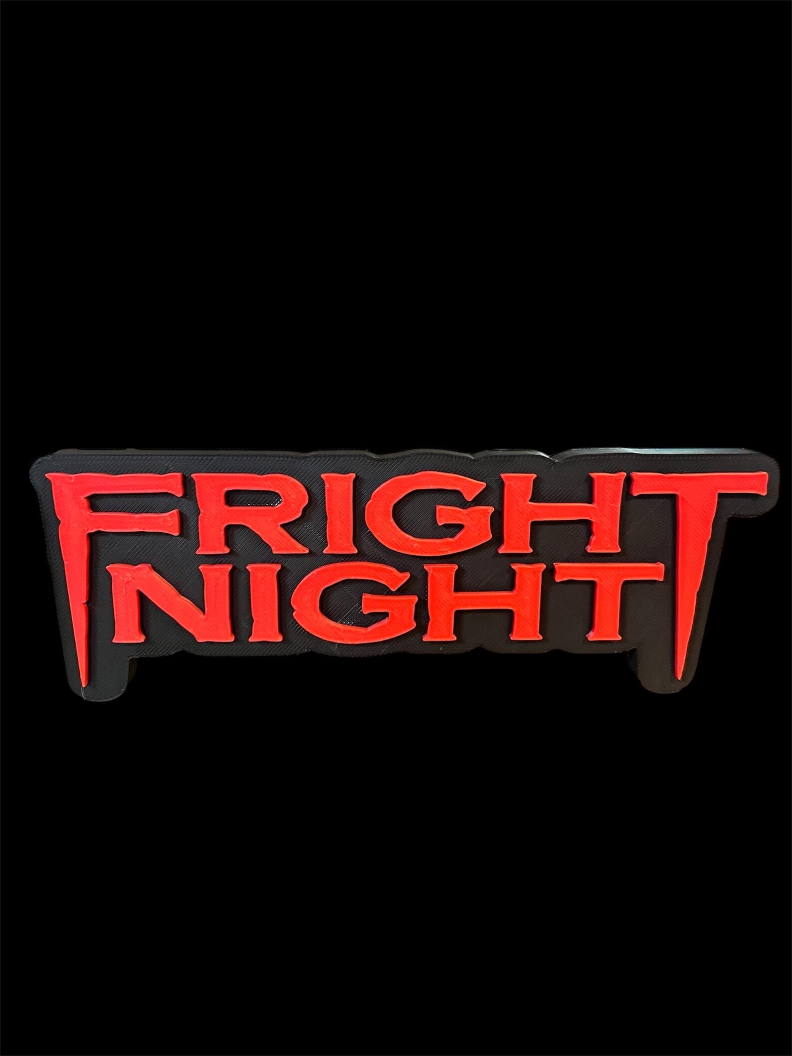 3D Printed Fright Night Movie Logo | Horror Room Sign - Etsy