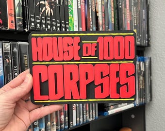 House Of 1,000 Corpses 3D Sign | House Of 1,000 Corpses Logo | Bust Sign | Movie Room Display | Horror Decor