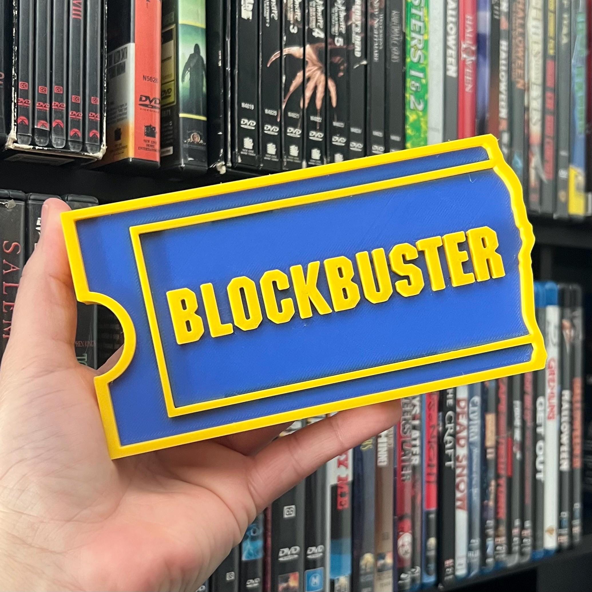 Blockbuster 3D Sign | Movie Rental Store Sign | Movie Room Decor ...