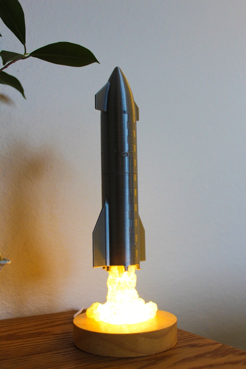 Spacex Starship Launch Lamp Prototype SN10 SN11 Etsy