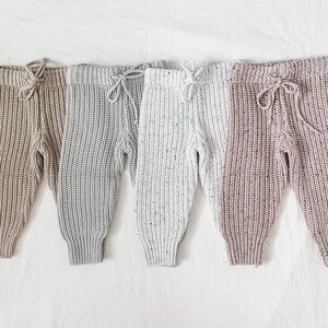 Ladies knitted joggers hot sale