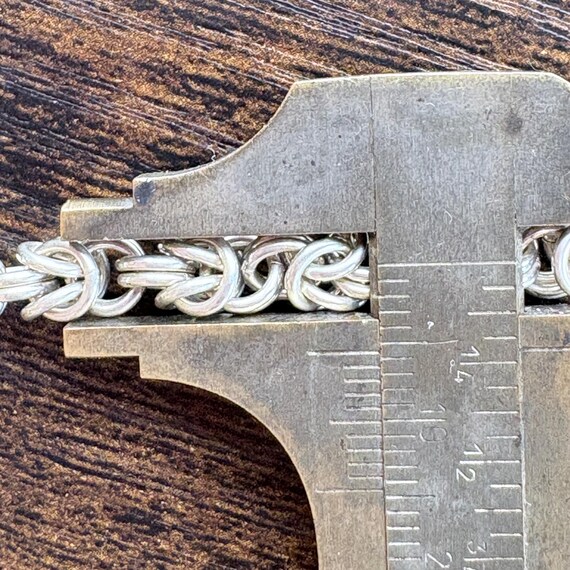 Interlocking Link Chain Bracelet Toggle Clasp Ste… - image 10