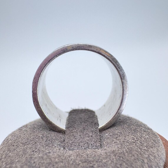VTG Solid Sterling Silver 925 Interlocking Design… - image 5