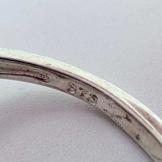 Multi-Gemstone Flower Design Statement Ring VTG S… - image 5