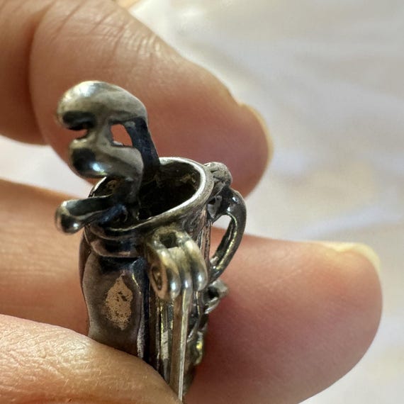 Solid Sterling Silver 925 Three Dimensional Golf … - image 8