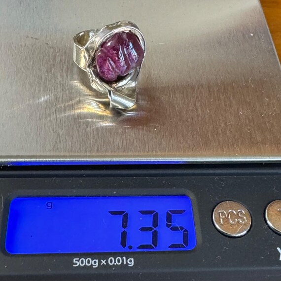 Silver Raspberry Handmade Sterling Silver 925 Carved Natural Raspberry… - Gem
