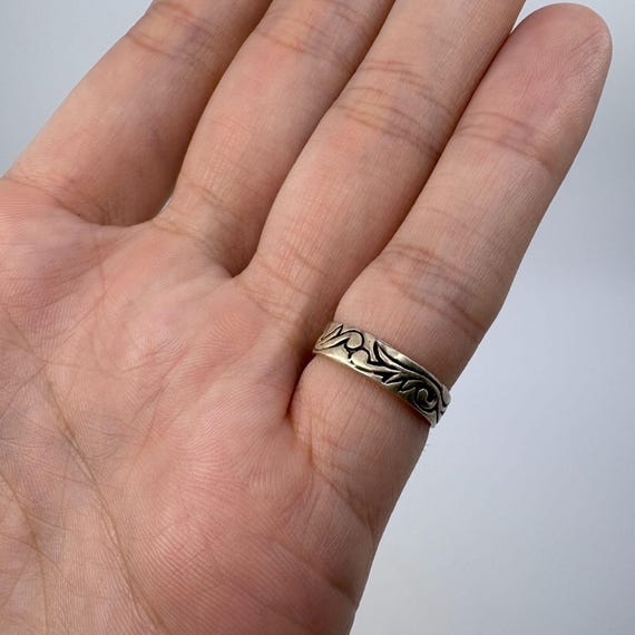 Sterling Silver 925 Toe Ring Open Back Scroll Des… - image 6