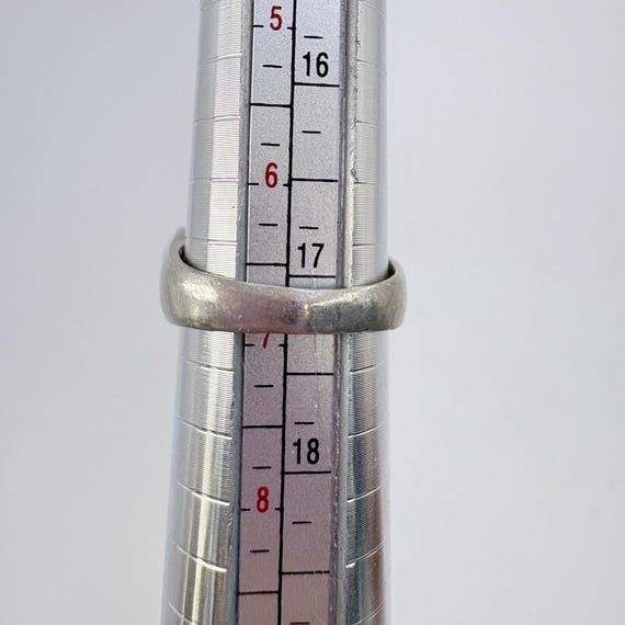 Openwork Scroll Design Band Ring VTG Solid Sterli… - image 6