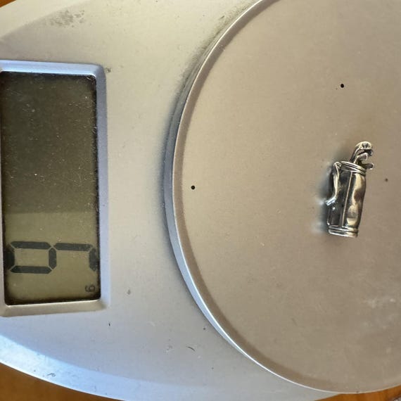 Solid Sterling Silver 925 Three Dimensional Golf … - image 11