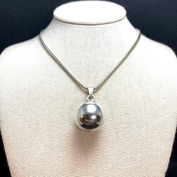 VTG Solid Sterling Silver 925 Minimalist Ball Pend