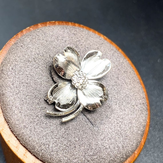 VTG Solid Sterling Silver 925 Small Flower Design… - image 3