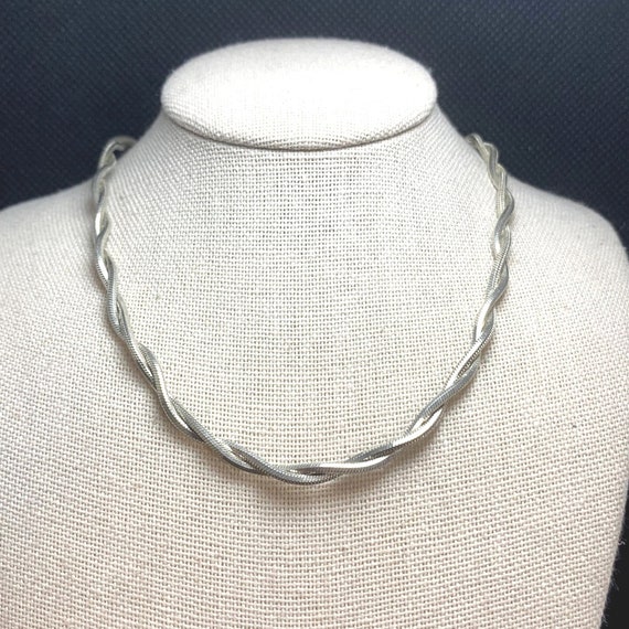 VTG Sterling Silver 925 Double Tiwst Snake Chain N