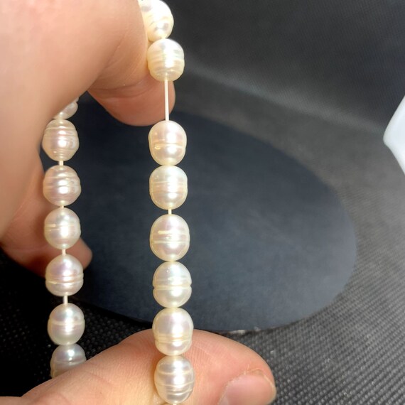 Cultured Freshwater Pearl Bracelet Elastic No Cla… - image 7