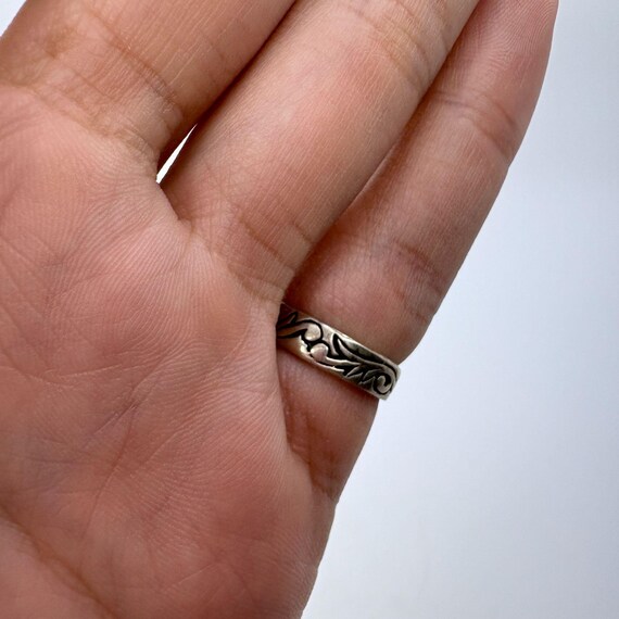 Sterling Silver 925 Toe Ring Open Back Scroll Des… - image 7
