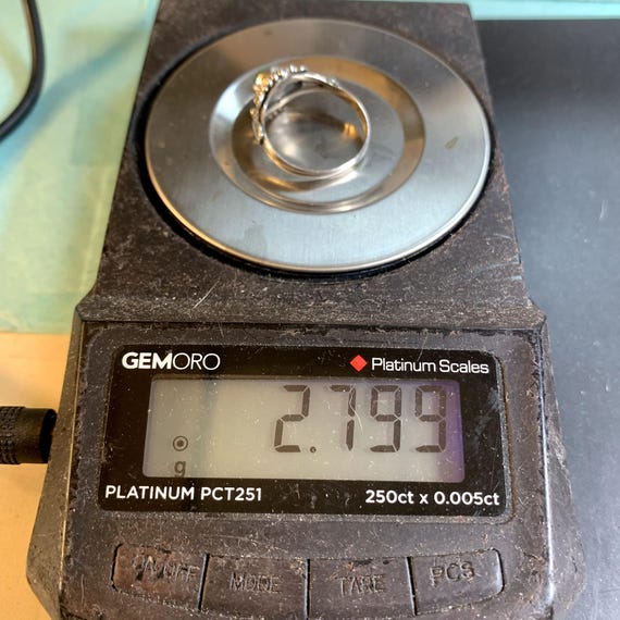 Malachite Beaded Scroll Design Statement Ring Ste… - image 11