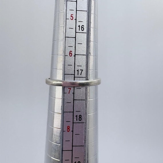 Openwork Scroll Design Band Ring VTG Solid Sterli… - image 7