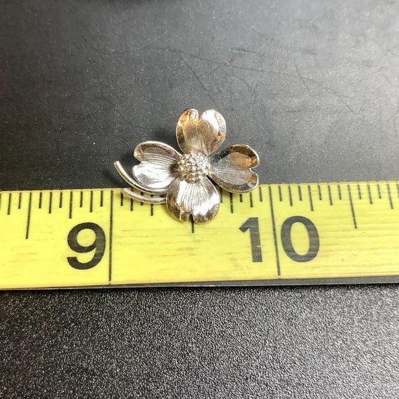 VTG Solid Sterling Silver 925 Small Flower Design… - image 8