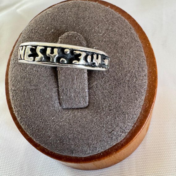 VTG Solid Sterling Silver 925 Scripture Design 4m… - image 2