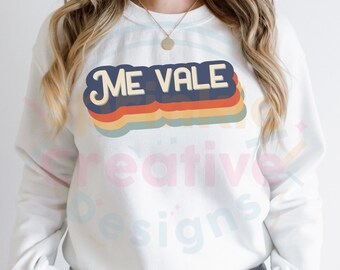 Me Vale svg - Retro Me Vale svg - Don't Care Svg - Spanish svg - Spanish Svg cut file - SIlhouette svg File - Cricut Svg File - Retro svg