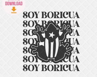 Boricua svg - Soy Boricua svg - Puerto Rican Svg - Spanish svg - Spanish Svg cut file - SIlhouette svg File - Cricut Svg File - PR cut file
