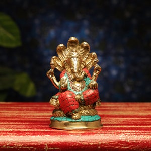 Brass Ganesh Statue , Brass Ganesha Idol,Lord Ganesha Statue, Ganesha Statue, Brass Elephant God, Good Luck God, Vinayaka Statue, home decor