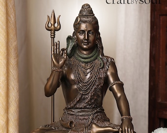 Lord Shiva statue, 25CM Shiv, Bronze Shiva, Bronze Mahadev, Mahadeva, Resin Rudra ,Shiv Shankar,Bronze shiva statue,resin shiv
