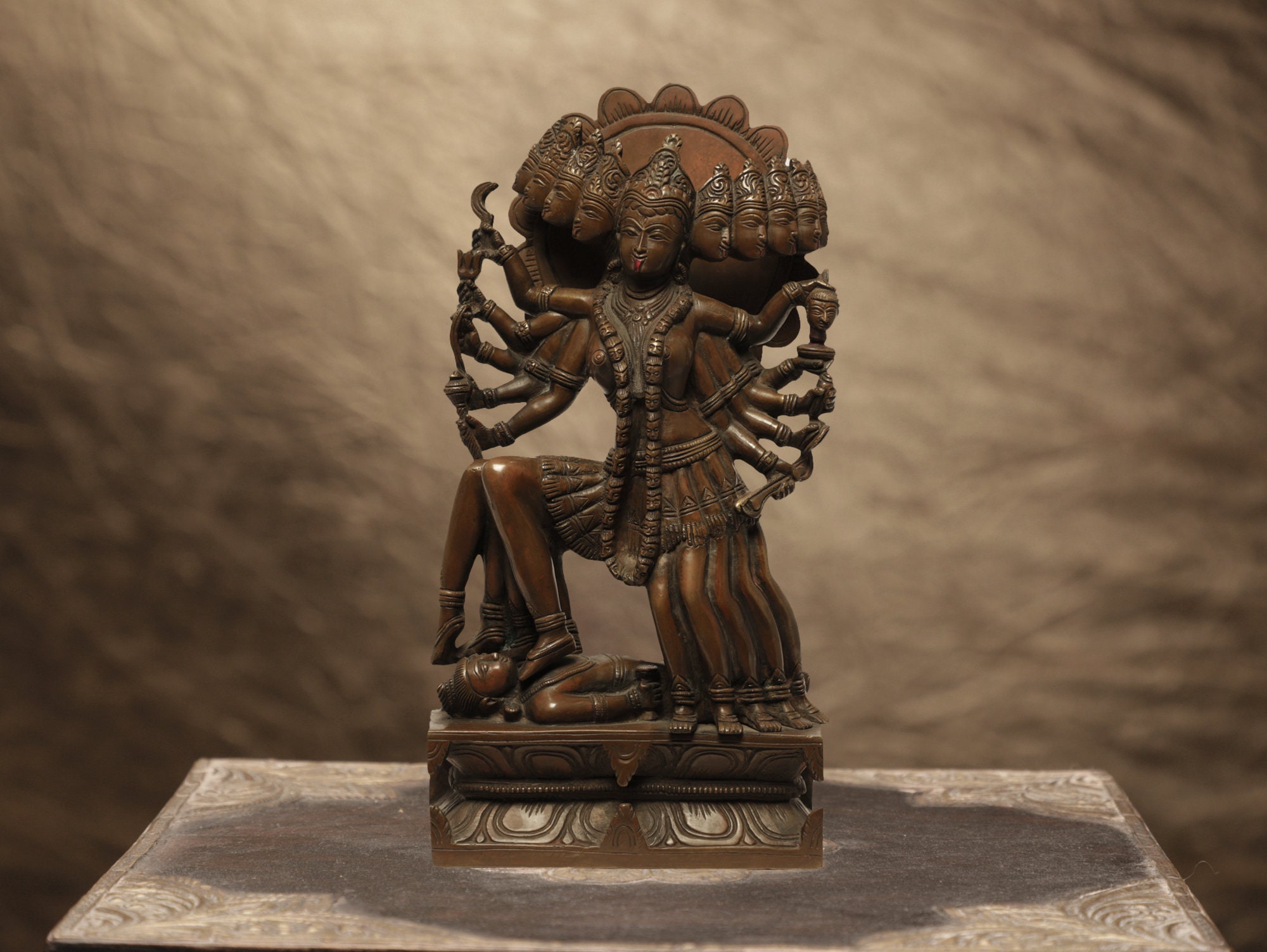 Goddess Kali Statue in Brass,16inch Mahakali Idol, Kalika,adi ...