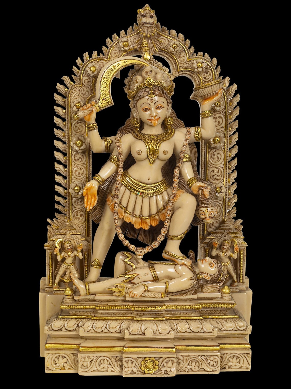 Maa Kali Statue26cm Maa Kali Idol Sculpture For HomeDecor Etsy