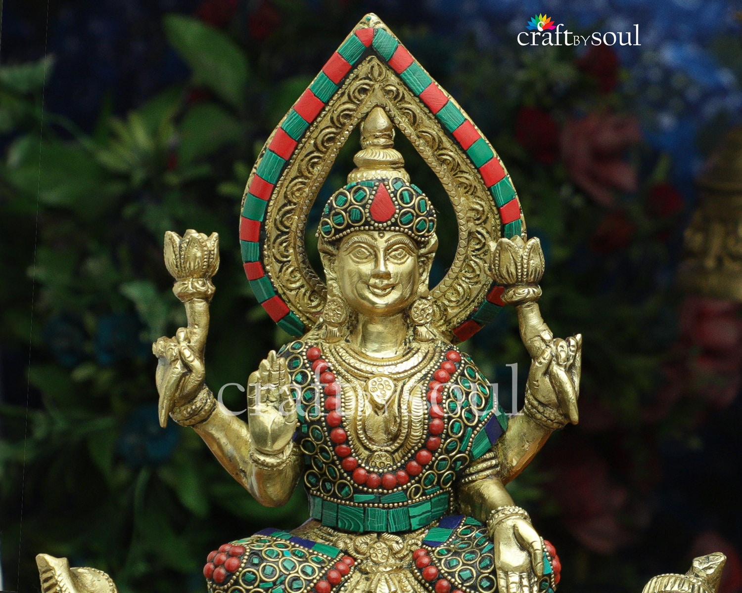 ハヌマーン、ラクシュミ、アルミ製、インド、ヒンドゥー教、宗教画、二