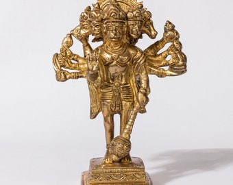 真鍮製のハヌマーン神の像、バジュランバリの置物、15 CM 真鍮製の