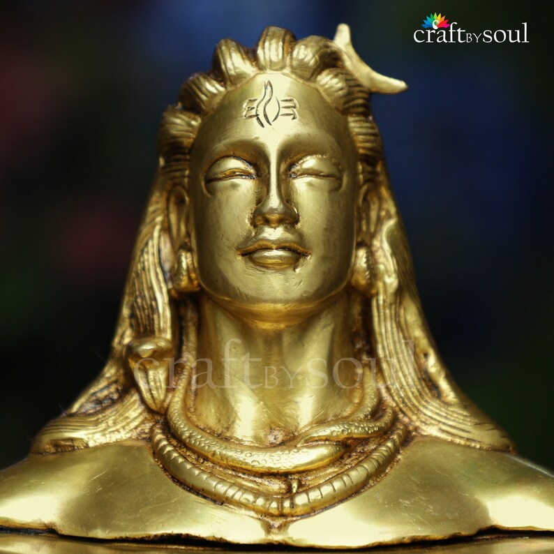 Brass Adiyogi Shiva Statuesadhguru Adiyogi Shiv Etsy