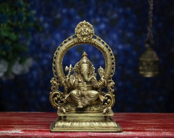 Ganesha Statue, Ganesha Statue, Lord Ganesha Statue, Ganesha Statue, Messing Elefant Gott, Glücksgott, Vinayaka Statue, Wohnkultur
