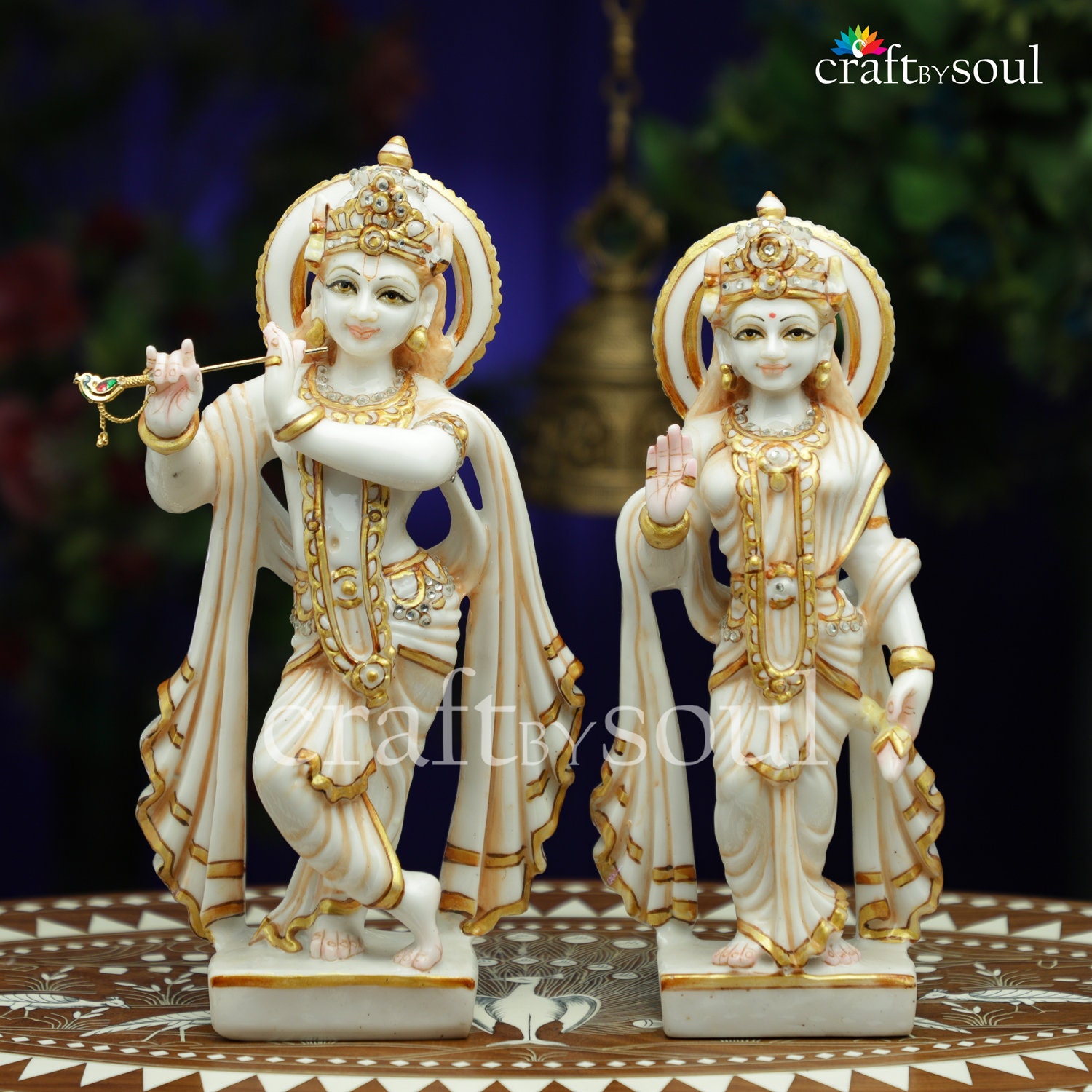 Radha Krishna Hare Krishna with Radha Statue Marble Radha 