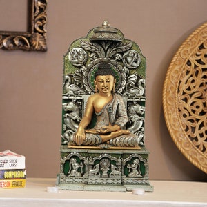 Lord Buddha Statue,64cm Cultured Marble  Buddha idol, Hand Made Gifts, Home Decor,Shakyamuni Sculpture,Meditating Buddha, Yoga Buddha,Nepal