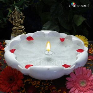 Decorative marble bowl, flower bowl , hand carved marble bowl , Lotus bowl , fruit bowl , bowls, decorative bowls, gift, Birthday gift,Urli