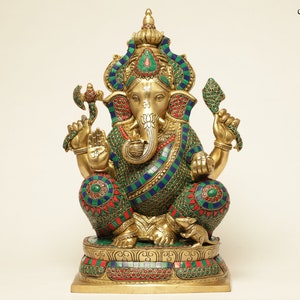Brass Ganesh Statue , Brass Ganesha Idol,lord Ganesha Statue, Ganesha ...