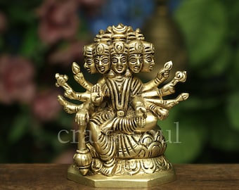 Estatua de Gayatri, ídolo de la diosa Gayatri, 4 "pequeño Maa Gayatri, estatua religiosa, estatua espiritual, Bhuvanesvari, Savitri Vedanta, Pranagni, Deidad