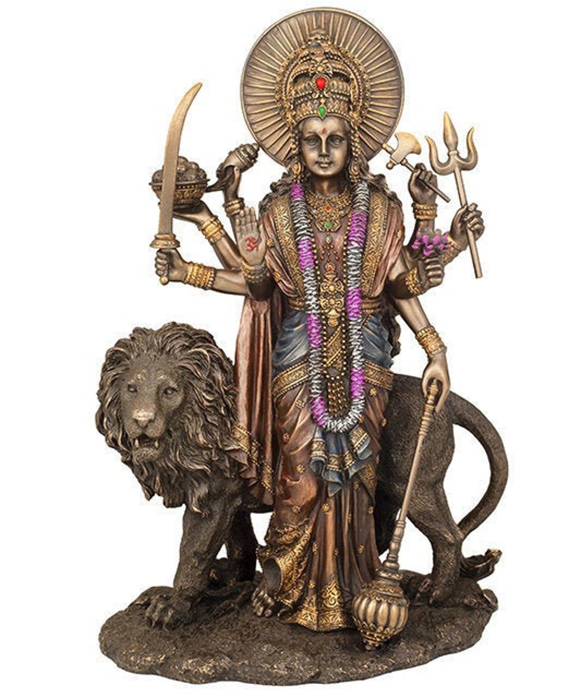 Maa Durga Statue28cm Cultured Bronze Bengali Devi for House Etsy UK