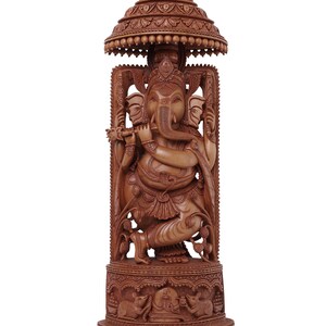 Große Größe Hand geschnitzt Holz Lord Ganesha Holzlord | Etsy