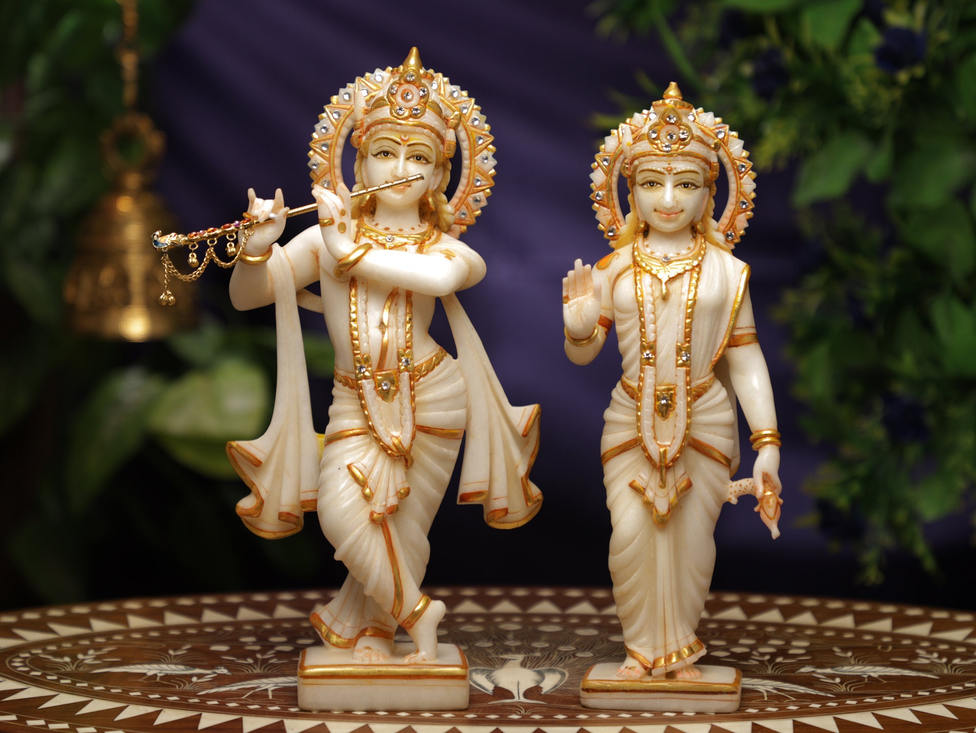 Radha Krishna Hare Krishna with Radha Statue Marble Radha 