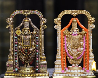 Tirupati Balaji Statue,Shree Venkateswara, Tirupati Balaji Statue, 8" Vishnu,Incarnation of Vishnu, Venkata Statue, Srinivasa Statue,Balaji